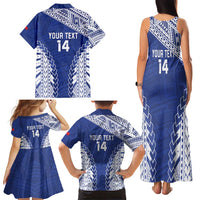 Toa Samoa Rugby Custom Family Matching Tank Maxi Dress and Hawaiian Shirt Go Champions Pacific Samoan Pattern - Polynesian Pride