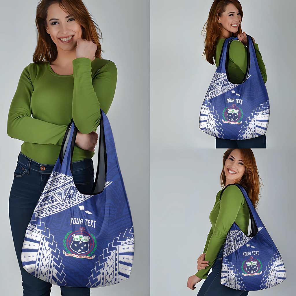 Toa Samoa Rugby Custom Grocery Bag Go Champions Pacific Samoan Pattern - Polynesian Pride