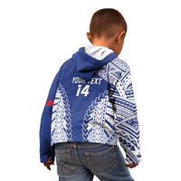 Toa Samoa Rugby Custom Kid Hoodie Go Champions Pacific Samoan Pattern - Polynesian Pride