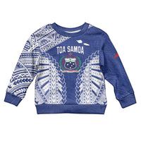 Toa Samoa Rugby Custom Kid Ugly Christmas Sweater Go Champions Pacific Samoan Pattern - Polynesian Pride