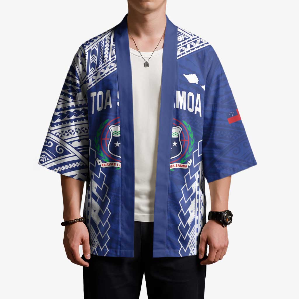 Toa Samoa Rugby Custom Kimono Go Champions Pacific Samoan Pattern - Polynesian Pride