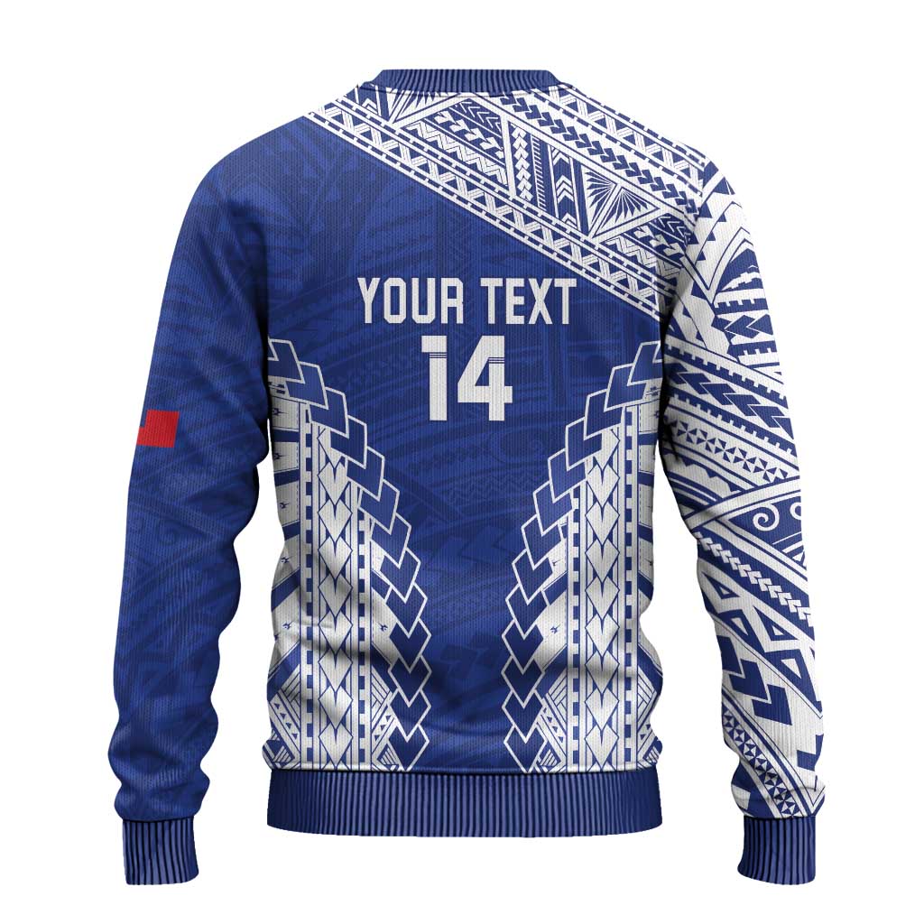 Toa Samoa Rugby Custom Ugly Christmas Sweater Go Champions Pacific Samoan Pattern - Polynesian Pride