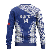 Toa Samoa Rugby Custom Ugly Christmas Sweater Go Champions Pacific Samoan Pattern - Polynesian Pride