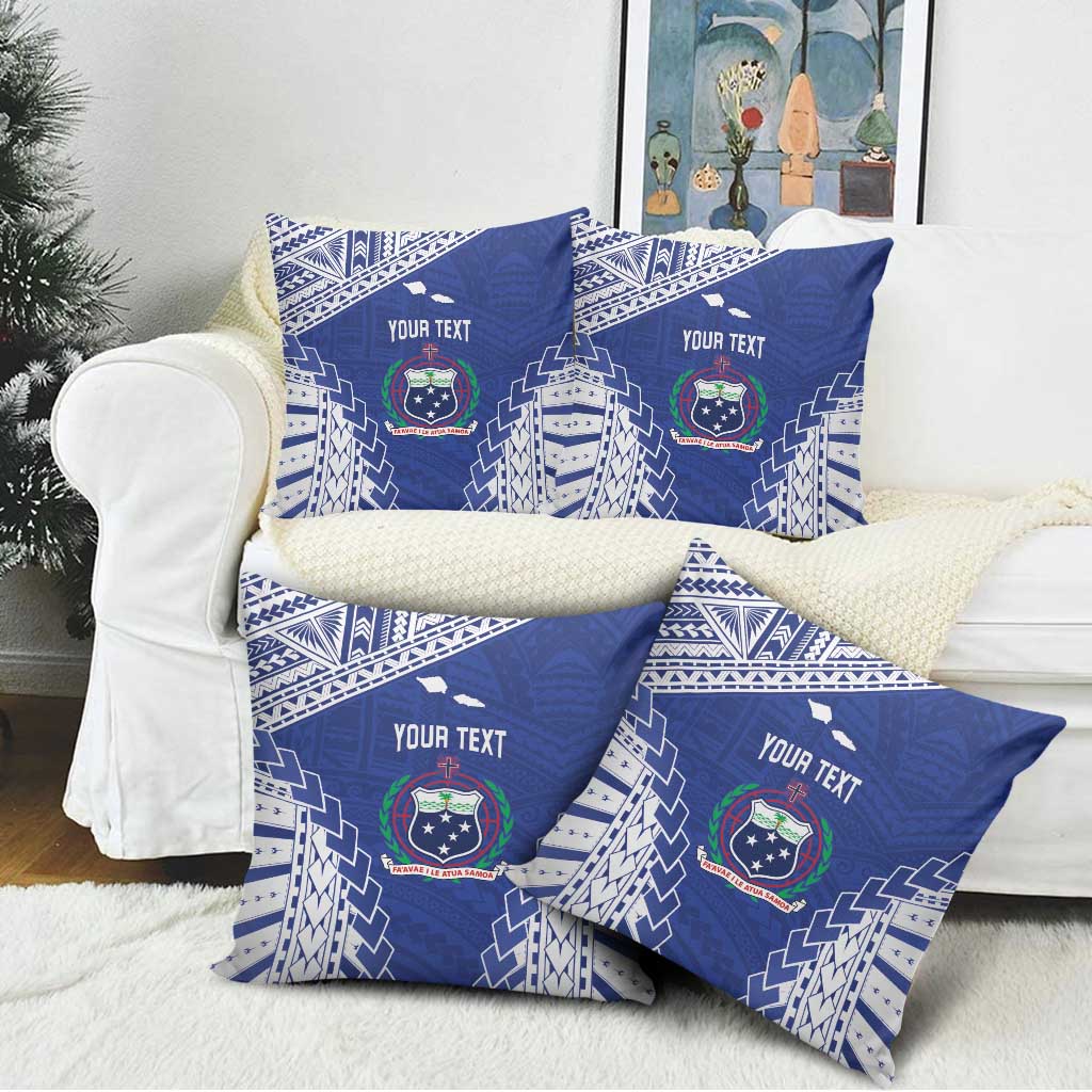 Toa Samoa Rugby Custom Pillow Cover Go Champions Pacific Samoan Pattern - Polynesian Pride
