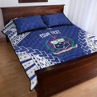 Toa Samoa Rugby Custom Quilt Bed Set Go Champions Pacific Samoan Pattern - Polynesian Pride
