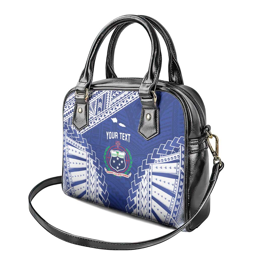 Toa Samoa Rugby Custom Shoulder Handbag Go Champions Pacific Samoan Pattern - Polynesian Pride