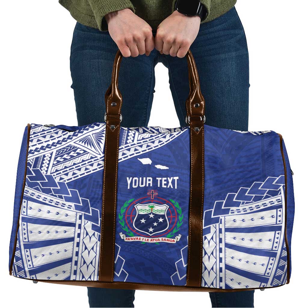 Toa Samoa Rugby Custom Travel Bag Go Champions Pacific Samoan Pattern - Polynesian Pride