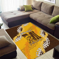 Personalized Mililani Hawaii High School Area Rug Puakenikeni Lei Hawaiian Pattern - Polynesian Pride