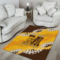 Personalized Mililani Hawaii High School Area Rug Puakenikeni Lei Hawaiian Pattern - Polynesian Pride
