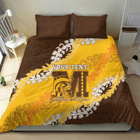 Personalized Mililani Hawaii High School Bedding Set Puakenikeni Lei Hawaiian Pattern - Polynesian Pride