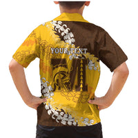 Personalized Mililani Hawaii High School Family Matching Mermaid Dress and Hawaiian Shirt Puakenikeni Lei Hawaiian Pattern - Polynesian Pride