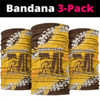 Personalized Mililani Hawaii High School Neck Gaiter Puakenikeni Lei Hawaiian Pattern - Polynesian Pride
