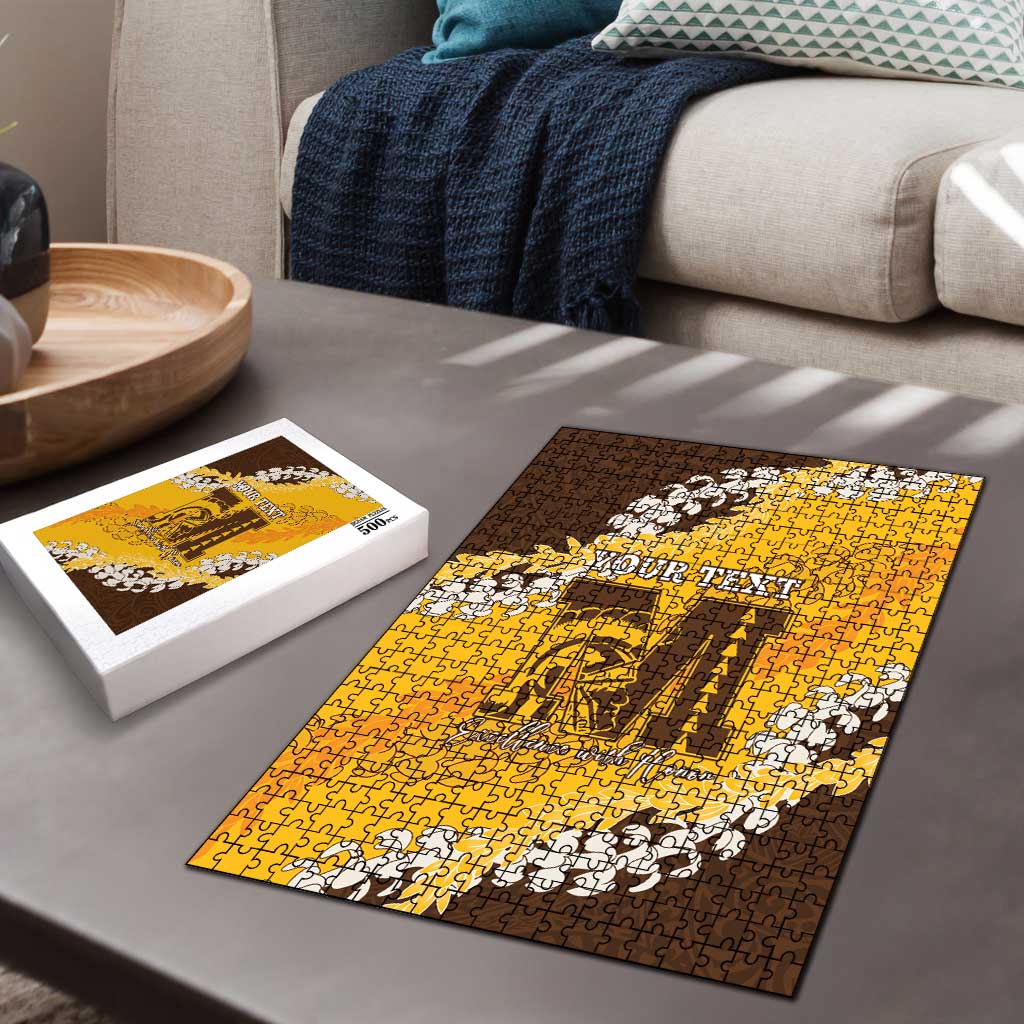 Personalized Mililani Hawaii High School Puzzle Puakenikeni Lei Hawaiian Pattern - Polynesian Pride