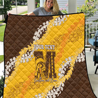 Personalized Mililani Hawaii High School Quilt Puakenikeni Lei Hawaiian Pattern - Polynesian Pride
