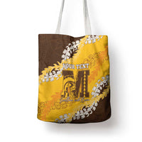 Personalized Mililani Hawaii High School Tote Bag Puakenikeni Lei Hawaiian Pattern - Polynesian Pride