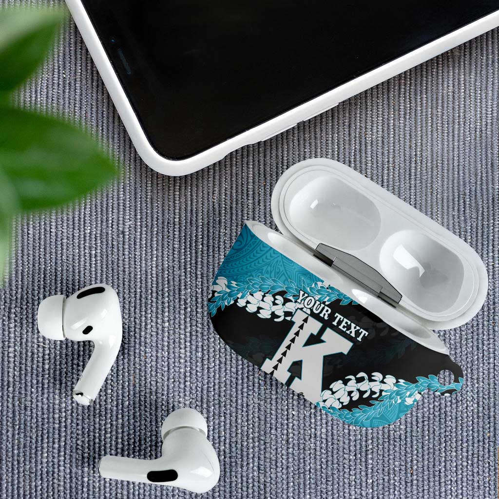 Personalized Kapolei Hawaii High School AirPods Case Puakenikeni Lei Hawaiian Pattern - Polynesian Pride