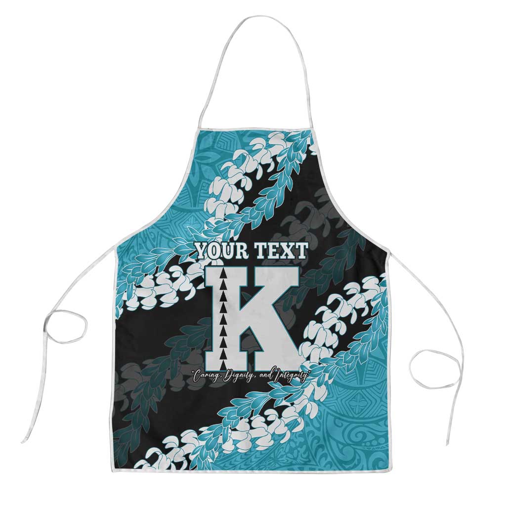 Personalized Kapolei Hawaii High School Apron Puakenikeni Lei Hawaiian Pattern - Polynesian Pride