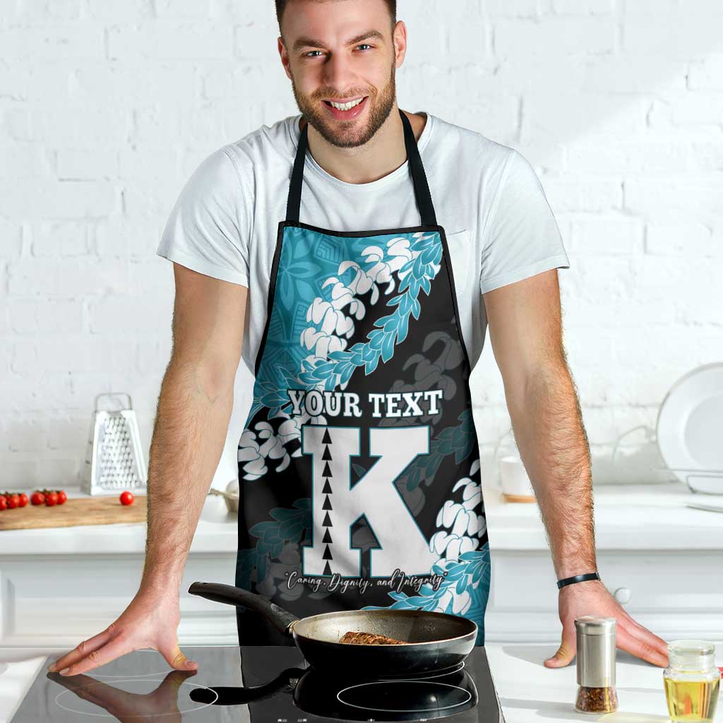 Personalized Kapolei Hawaii High School Apron Puakenikeni Lei Hawaiian Pattern - Polynesian Pride