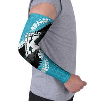 Personalized Kapolei Hawaii High School Arm Sleeves Puakenikeni Lei Hawaiian Pattern - Polynesian Pride