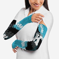 Personalized Kapolei Hawaii High School Arm Sleeves Puakenikeni Lei Hawaiian Pattern - Polynesian Pride