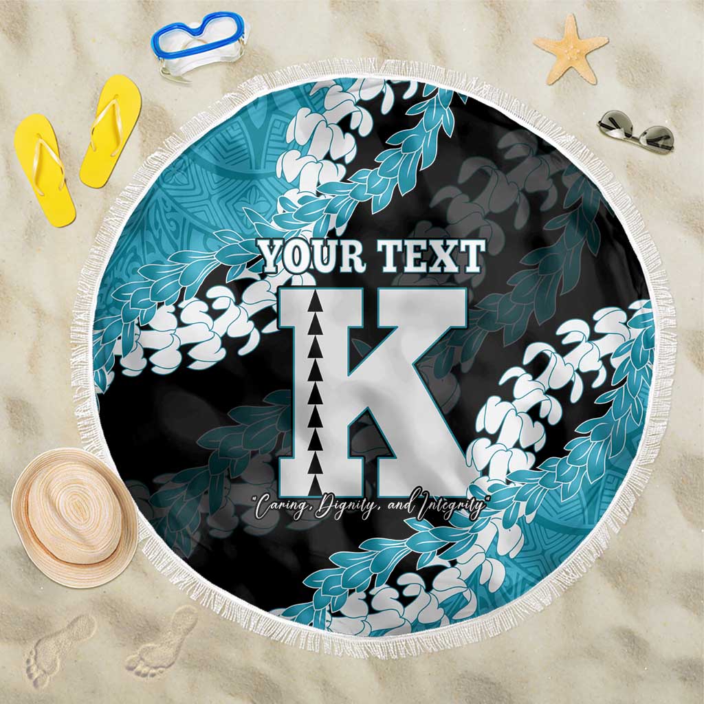 Personalized Kapolei Hawaii High School Beach Blanket Puakenikeni Lei Hawaiian Pattern - Polynesian Pride