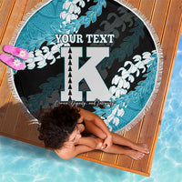 Personalized Kapolei Hawaii High School Beach Blanket Puakenikeni Lei Hawaiian Pattern - Polynesian Pride