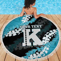 Personalized Kapolei Hawaii High School Beach Blanket Puakenikeni Lei Hawaiian Pattern - Polynesian Pride