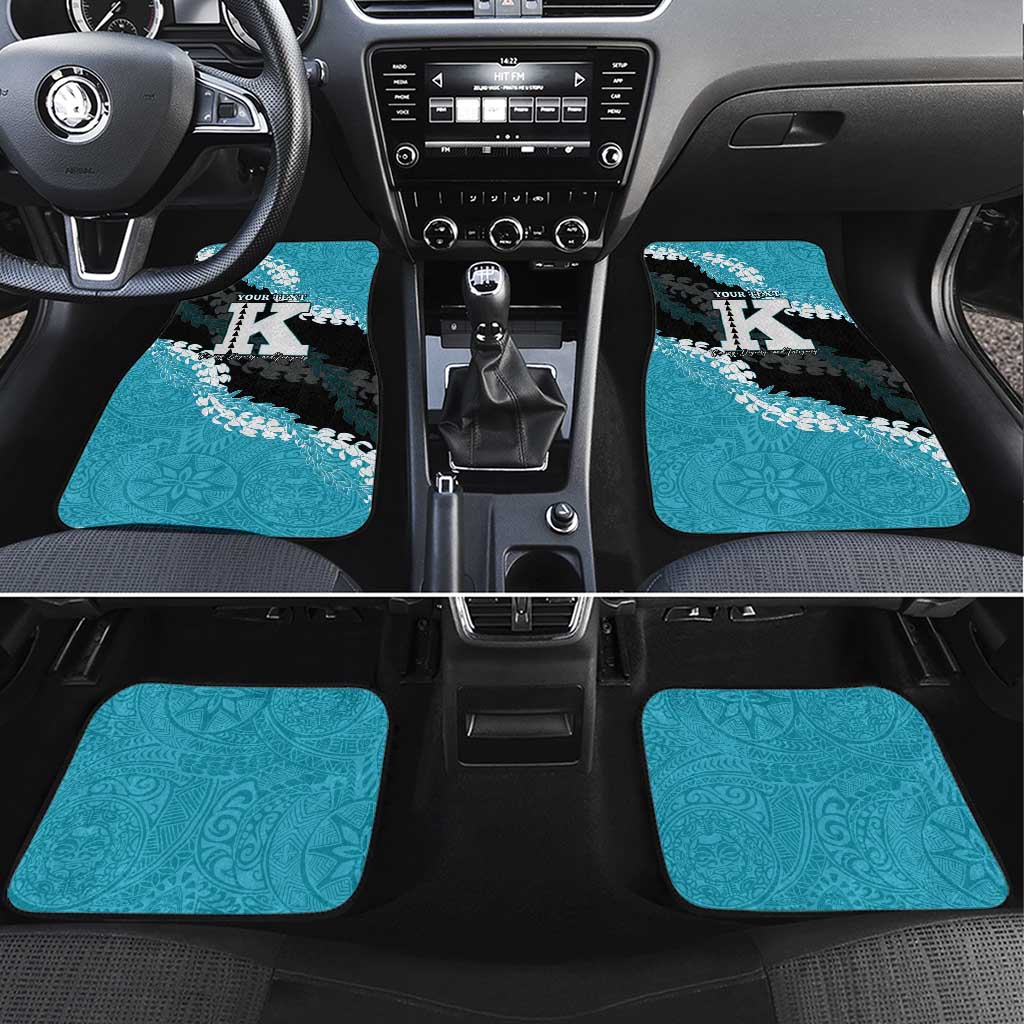 Personalized Kapolei Hawaii High School Car Mats Puakenikeni Lei Hawaiian Pattern - Polynesian Pride
