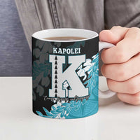 Personalized Kapolei Hawaii High School Ceramic Mug Puakenikeni Lei Hawaiian Pattern - Polynesian Pride