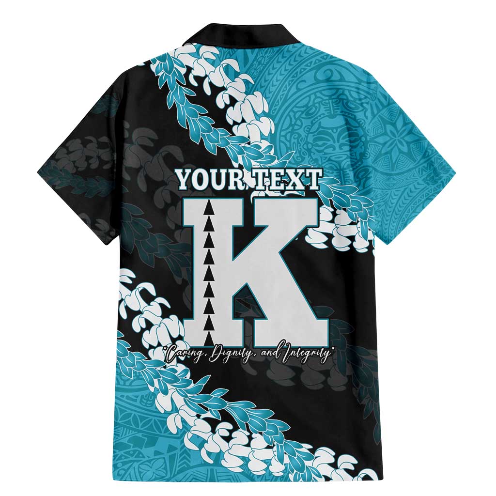Personalized Kapolei Hawaii High School Family Matching Mermaid Dress and Hawaiian Shirt Puakenikeni Lei Hawaiian Pattern - Polynesian Pride