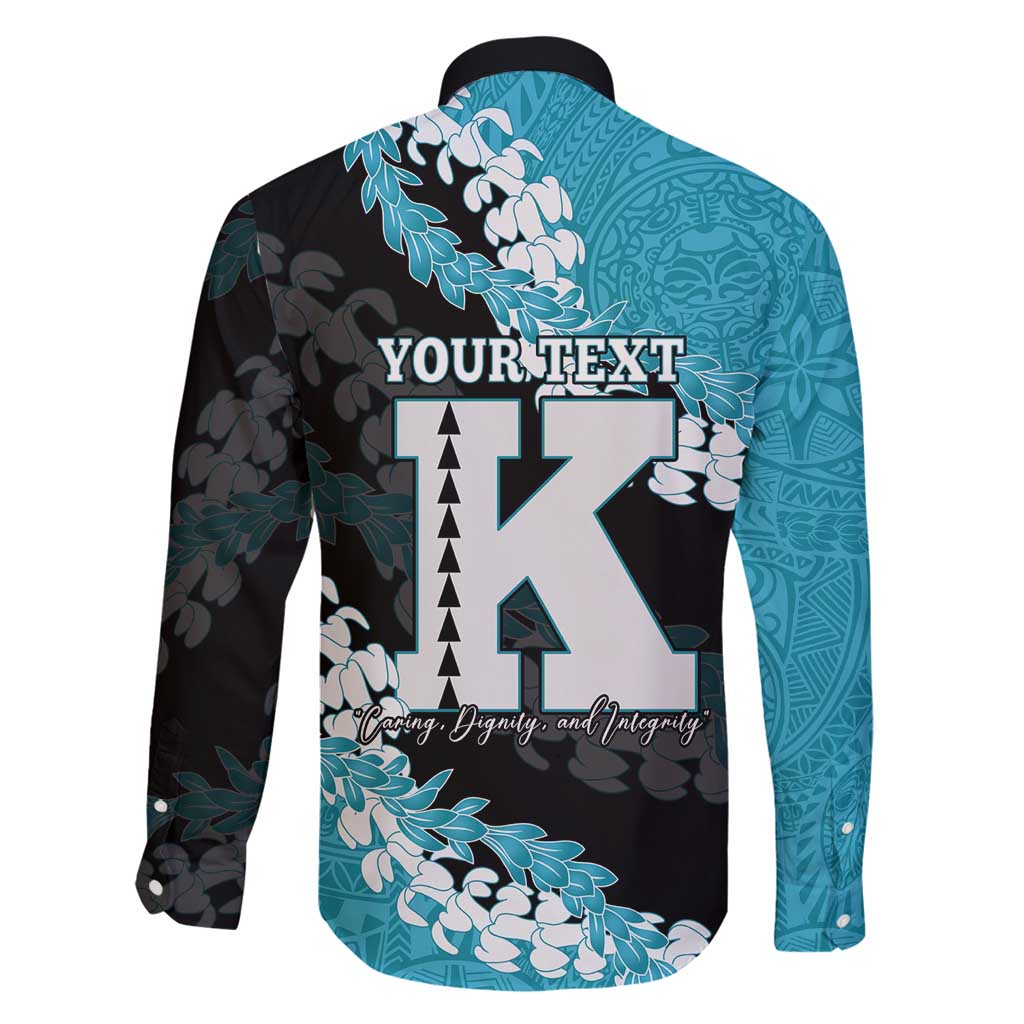 Personalized Kapolei Hawaii High School Family Matching Mermaid Dress and Hawaiian Shirt Puakenikeni Lei Hawaiian Pattern - Polynesian Pride