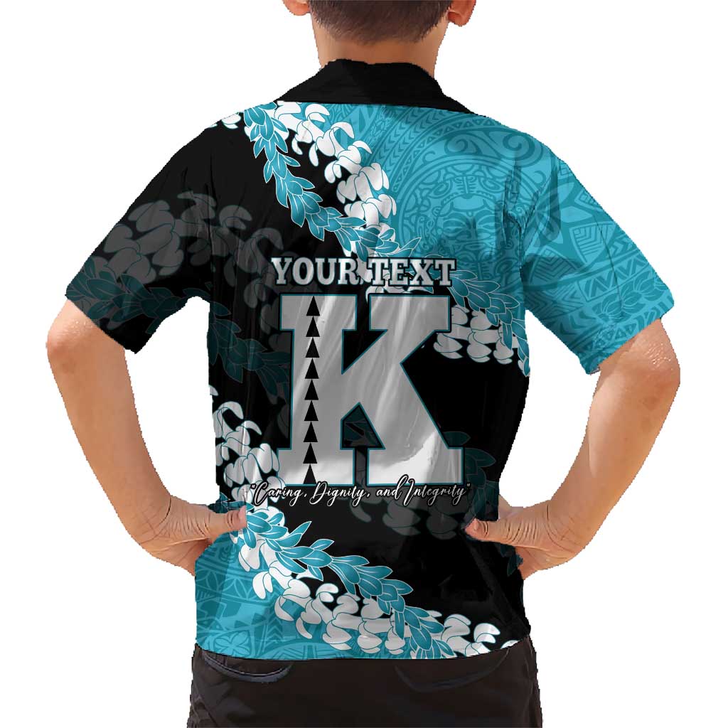 Personalized Kapolei Hawaii High School Family Matching Puletasi and Hawaiian Shirt Puakenikeni Lei Hawaiian Pattern LT14 - Polynesian Pride