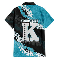 Personalized Kapolei Hawaii High School Family Matching Summer Maxi Dress and Hawaiian Shirt Puakenikeni Lei Hawaiian Pattern - Polynesian Pride