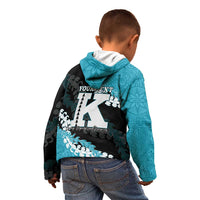 Personalized Kapolei Hawaii High School Kid Hoodie Puakenikeni Lei Hawaiian Pattern - Polynesian Pride