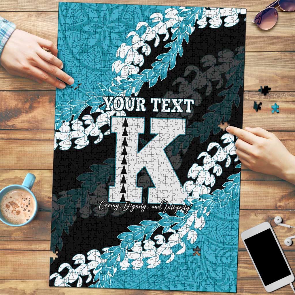 Personalized Kapolei Hawaii High School Puzzle Puakenikeni Lei Hawaiian Pattern - Polynesian Pride
