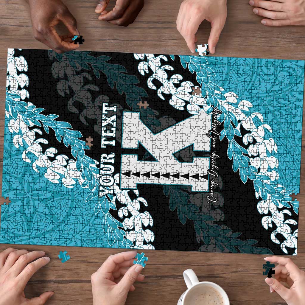 Personalized Kapolei Hawaii High School Puzzle Puakenikeni Lei Hawaiian Pattern - Polynesian Pride