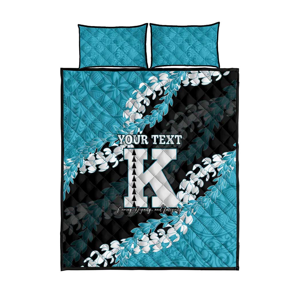 Personalized Kapolei Hawaii High School Quilt Bed Set Puakenikeni Lei Hawaiian Pattern - Polynesian Pride