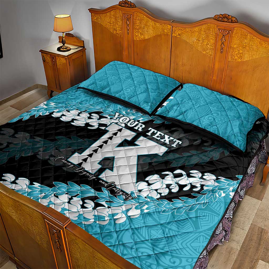 Personalized Kapolei Hawaii High School Quilt Bed Set Puakenikeni Lei Hawaiian Pattern - Polynesian Pride