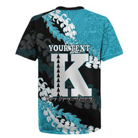 Personalized Kapolei Hawaii High School Rugby Jersey Puakenikeni Lei Hawaiian Pattern - Polynesian Pride