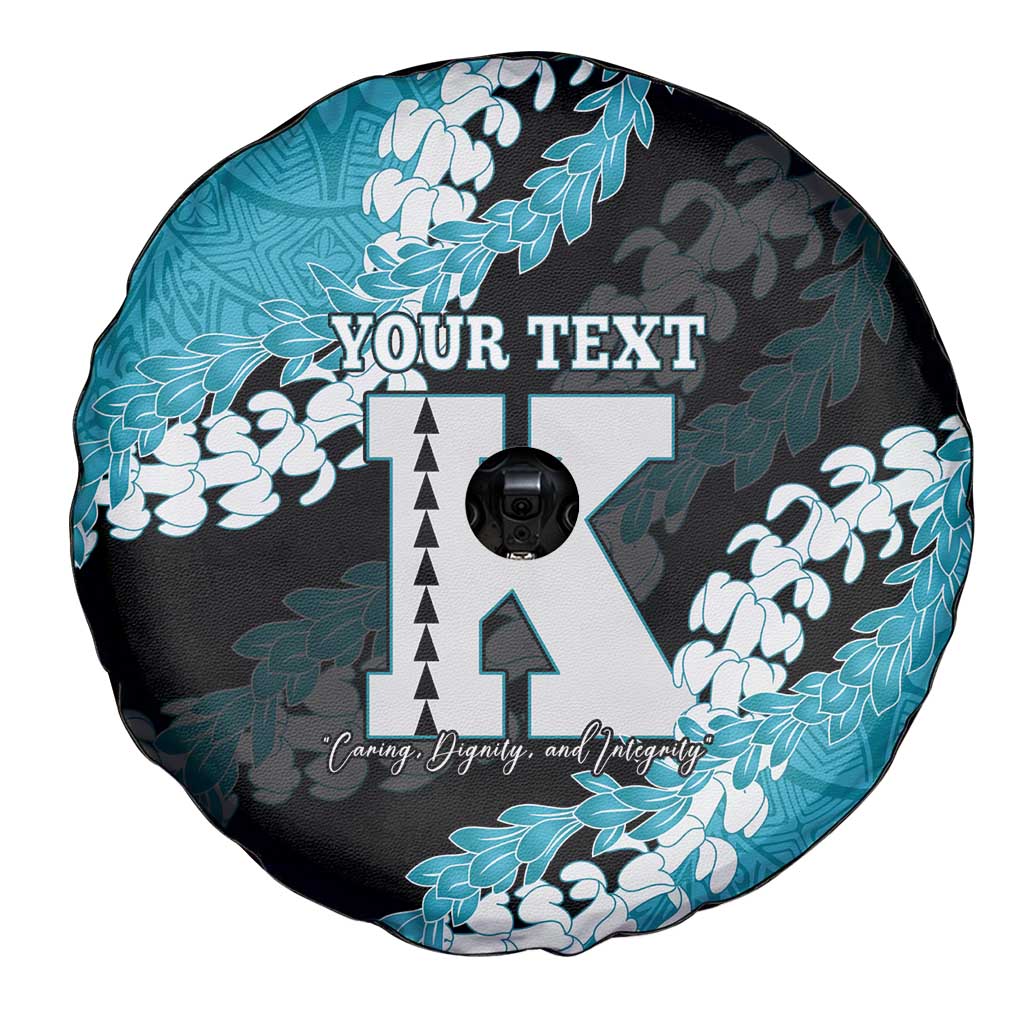 Personalized Kapolei Hawaii High School Spare Tire Cover Puakenikeni Lei Hawaiian Pattern - Polynesian Pride
