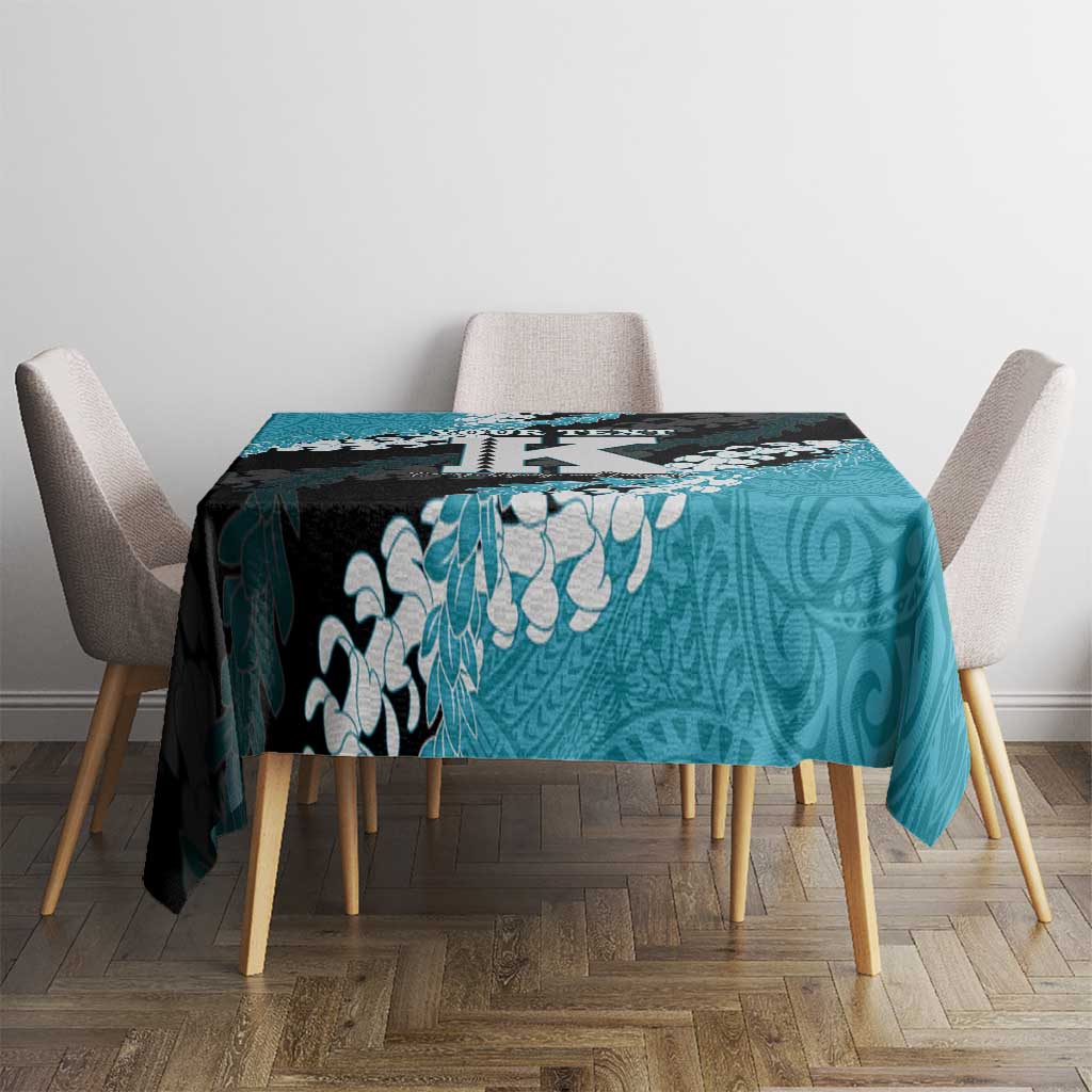 Personalized Kapolei Hawaii High School Tablecloth Puakenikeni Lei Hawaiian Pattern - Polynesian Pride