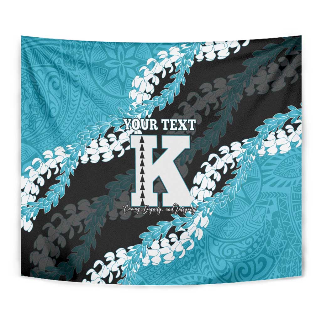 Personalized Kapolei Hawaii High School Tapestry Puakenikeni Lei Hawaiian Pattern - Polynesian Pride