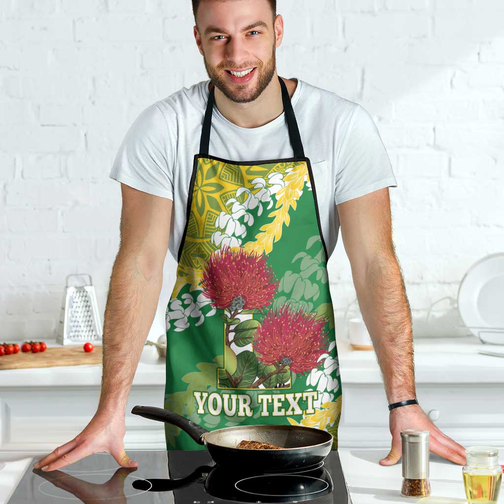 Personalized Leilehua Hawaii High School Apron Puakenikeni Lei Hawaiian Pattern - Polynesian Pride