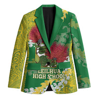 Personalized Leilehua Hawaii High School Blazer Puakenikeni Lei Hawaiian Pattern - Polynesian Pride