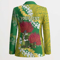 Personalized Leilehua Hawaii High School Blazer Puakenikeni Lei Hawaiian Pattern - Polynesian Pride