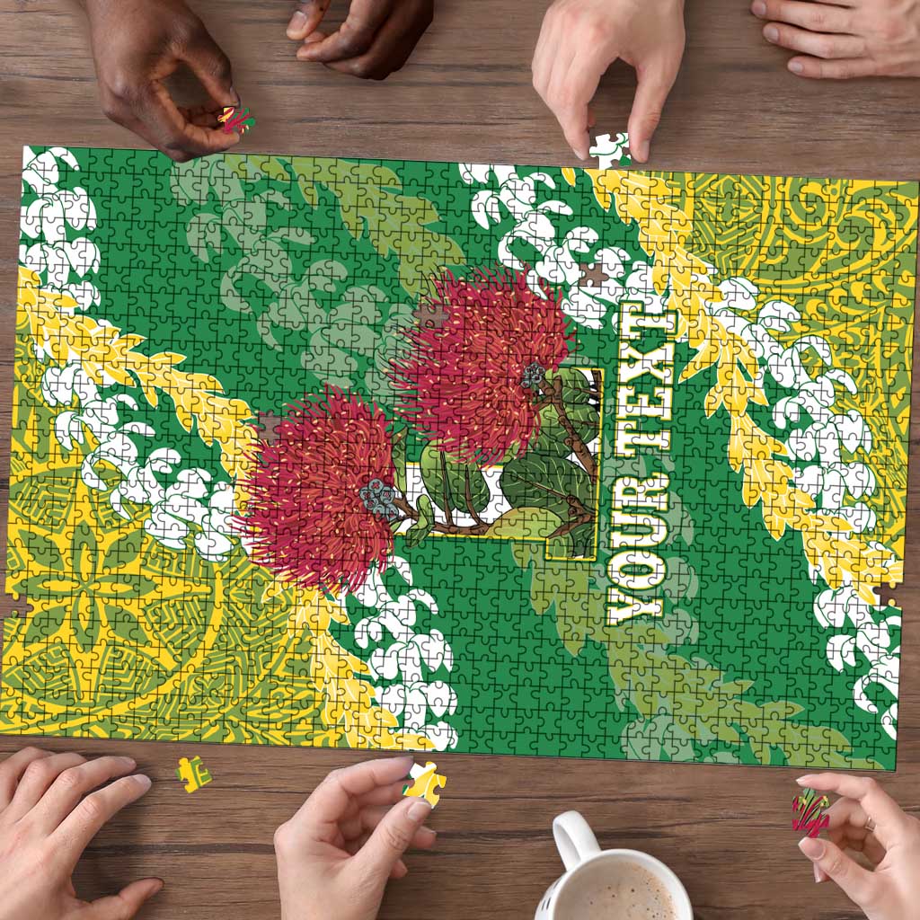 Personalized Leilehua Hawaii High School Puzzle Puakenikeni Lei Hawaiian Pattern - Polynesian Pride