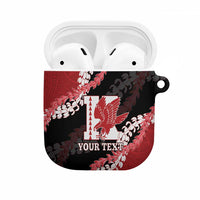 Personalized Kalani Hawaii High School AirPods Case Puakenikeni Lei Hawaiian Pattern - Polynesian Pride