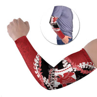 Personalized Kalani Hawaii High School Arm Sleeves Puakenikeni Lei Hawaiian Pattern - Polynesian Pride