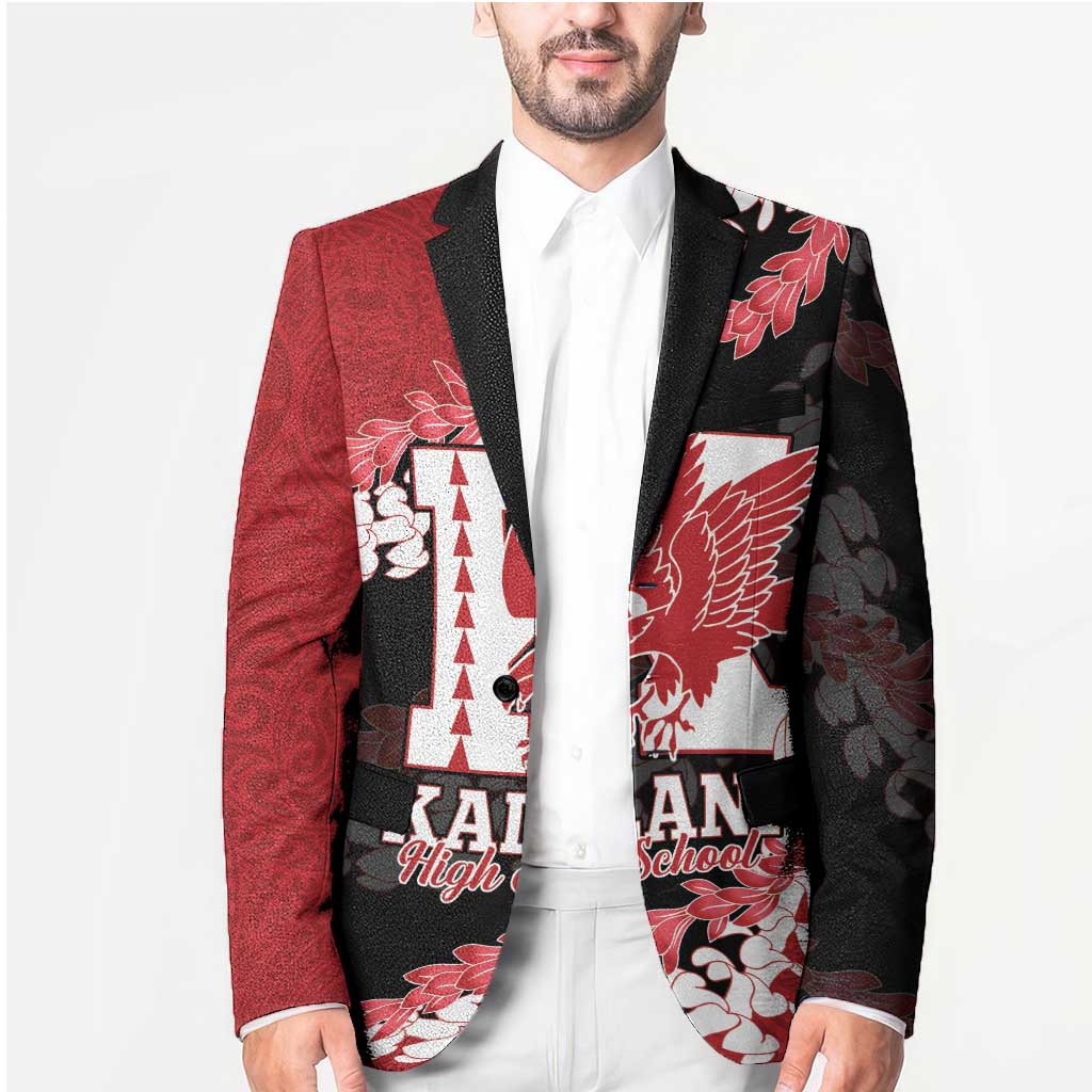 Personalized Kalani Hawaii High School Blazer Puakenikeni Lei Hawaiian Pattern - Polynesian Pride