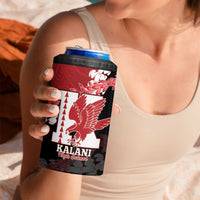 Personalized Kalani Hawaii High School 4 in 1 Can Cooler Tumbler Puakenikeni Lei Hawaiian Pattern - Polynesian Pride